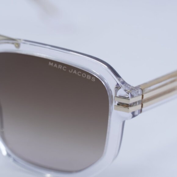 🕶️ New Marc Jacobs MARC588/S 0900HA Sunglasses -Crystal Frame, Brown Lenses - Picture 4 of 11